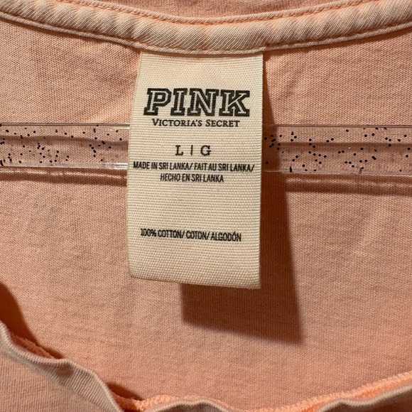 Pink Tank Top peach color “Mermaid Hair Don’t Care” Women’s L - Picture 3 of 7